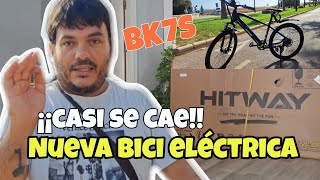 CASI SE CAE‼️HITWAY BK7S 😱 ¡¡LA MEJOR BICI ELÉCTRICA URBANA!!  #hitway #bk7s #ebike
