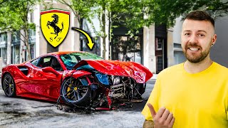 I BOUGHT A WRECKED FERRARI 488 FOR 50% OFF