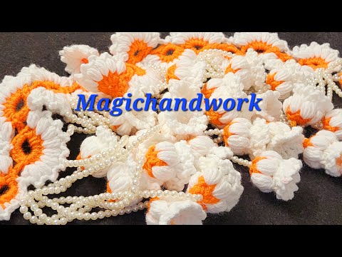 🌼 #diwali decor, Gate ka Parda, शिवलिंग हरसिंगार फूल, Parijat Harsingar Door hanging #diy #handmade