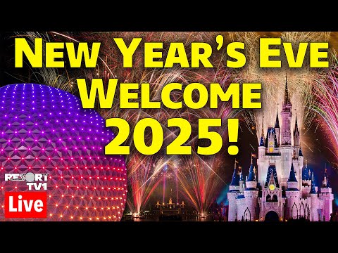 🔴Reuploaded - New Year's Eve Fireworks at Walt Disney World   Welcome 2025 - Huge Epcot Party!!