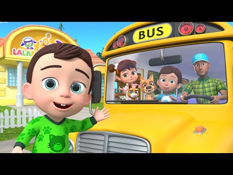 Wheels On The Bus Song🚌🚍 +More Lalafun Nursery Rhymes & Kids Songs