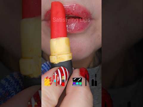 ASMR Satisfying Eating Tasty Fondant Makeup  #asmr #makeup #eatingsounds