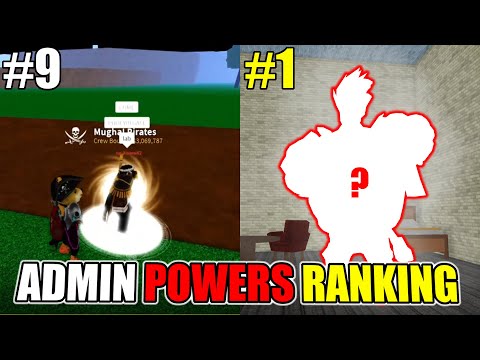 Admin's Power Rankings (Worst to Best) in Blox Fruits!