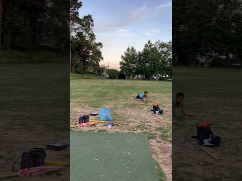 10 year old Bilaal practicing dive catches #cricket #cricketshorts #ytshortsindia #shami #viratkohli
