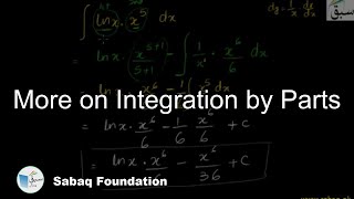 More on Integration by Parts
