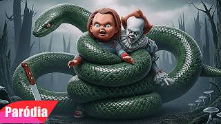TENTE NÃO RIR: AS MELHORES PARÓDIAS de TERROR com IT A COISA, CHUCKY, ANACONDA... *COMPILADO