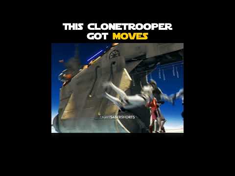 This clone got moves 😳#shorts #starwars