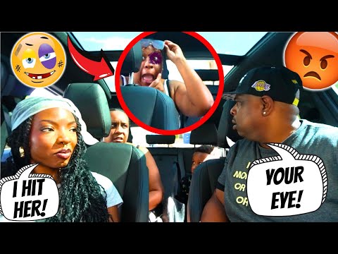 GIVING MY STEPMOM A "BLACK EYE" TO GET MY DADS REACTION! ((HILARIOUS))