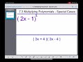 Exploring Special Cases in Multiplying Polynomials