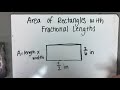 Calculating Area of Rectangles with Fractions