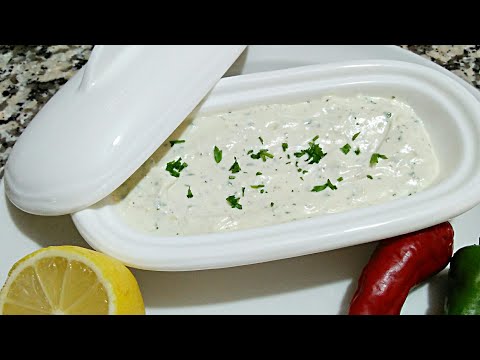 صلصة الياغورت بديلة المايونيز👌ترافق جميع السلطات طاكوس/ شوارما/مشويات و🍔🍕 ساااهلة ولذييذة!