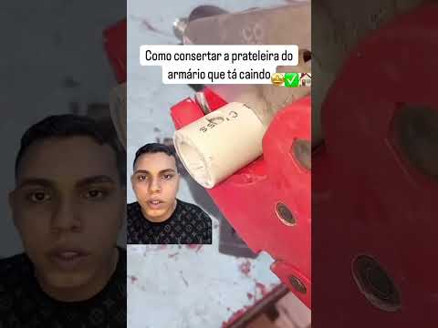 Como consertar prateleira do armário que tá caindo