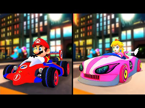 Mario Kart 8 Deluxe - Mario, Peach, Luigi Drivers MKT Wild Wing & B Dasher MK. 2