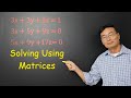 Matrix Determinants and Cramer's Rule
