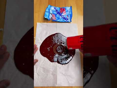 Crushing Mentos and Making Squid Game Dolgona #shorts #satisfiedcrush #squidgame