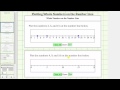 Plotting Whole Numbers on a Number Line