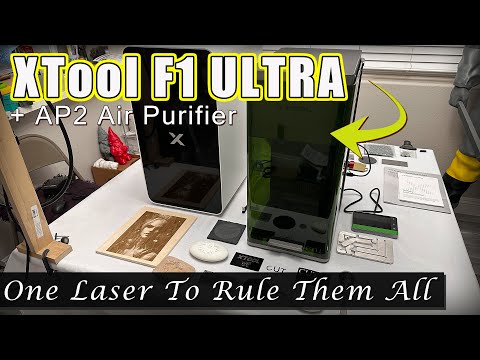 XTool F1 Ultra + AP2 Air Purifier - The Perfect Laser For ALL Your Needs!