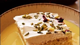 Tres laches Cake In Rasmalai flavor \ Rasmalai cake / Milk Cake Recipe