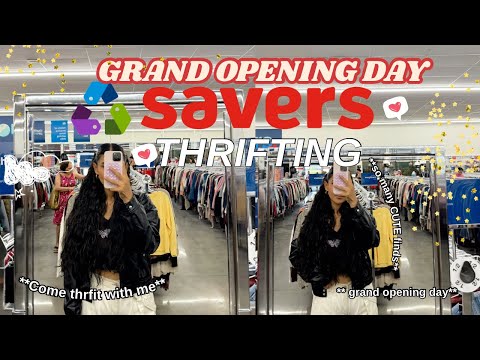 FALL THRIFT WITH ME *ON GRAND OPENING DAY*🎉🛒 (uh ..I might have found my favorite thrift store EVER)