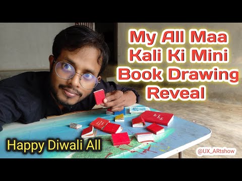 Kali Mata Drawing Reveal// Mini Book Drawing //#diwali #diwalispecial