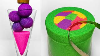 Very Satisfying and Relaxing Compilation 383 Kinetic Sand ASMR