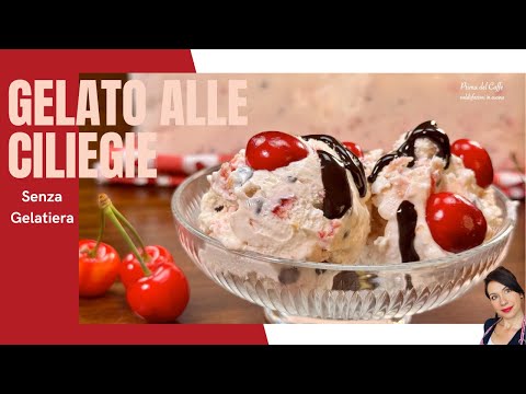 Gelato alle Ciliegie SENZA UOVA e SENZA GELATIERA 🍒 Pronto in poche mosse!