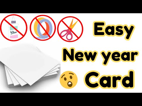 Happy New Year Card 2025/ DIY Handmade New Year Greeting Card/ How to Make New Year Card