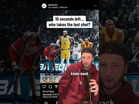 Which NBA legend takes the last shot?