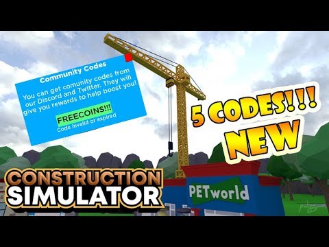 Codes In Construction Simulator 07 2021 - codes for roblox construction simulator