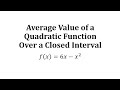 Understanding Average Value of a Function