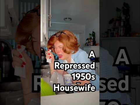 A Repressed 1950s Housewife #50sstyle #comedyfilms #funny #history #1950s #historyfacts