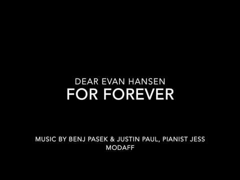 For Forever from Dear Evan Hansen – Piano Accompaniment