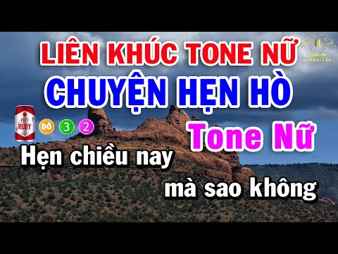 Karaoke Liên Khúc Nhạc Trữ Tình Bolero Tone Nữ | Chuyện Hẹn Hò – Chuyện Hoa Sim