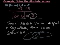 Solving Absolute Value Equations and Inequalities