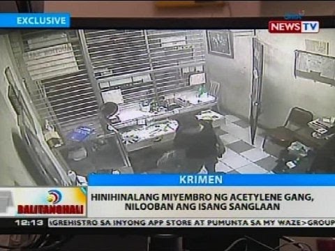 Hinihinalang Miyembro Ng Acetylene Gang Nilooban Ang Isang Sanglaan