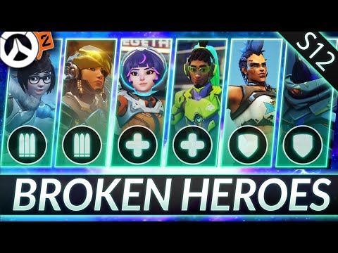 NEW SOLO CARRY HEROES LIST - 9 MAINS to Destroy Season 12 - Overwatch 2 Guide