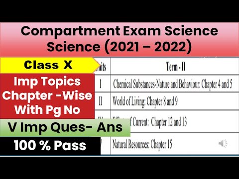 Important Question Of Compartment Exam 2022 😄 Class 10 Important Question Science Paper