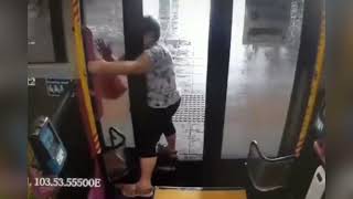 Womans Leg Trapped In Bus Doors After Driver Closes Them Too Soon
