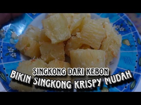 Bikin Singkong Krispy Mudah Caranya ( Singkong Hasil Kebon Kemarin )