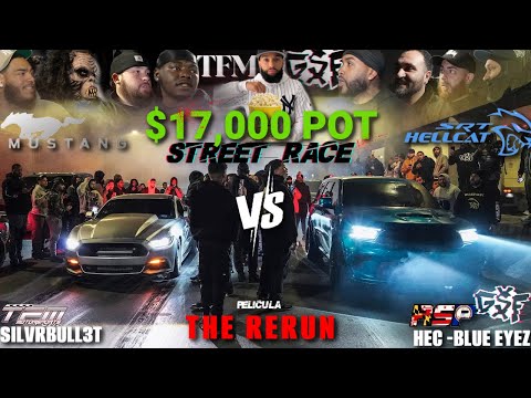 $17K POT STREET RACE BOOSTED HELLCAT DURANGO GSF RSP VS TFM SILVR TWIN TURBO S550 MUSTANG WOW INSANE