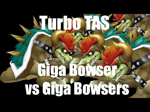 Turbo TAS: Giga Bowser vs 5 Giga Bowsers