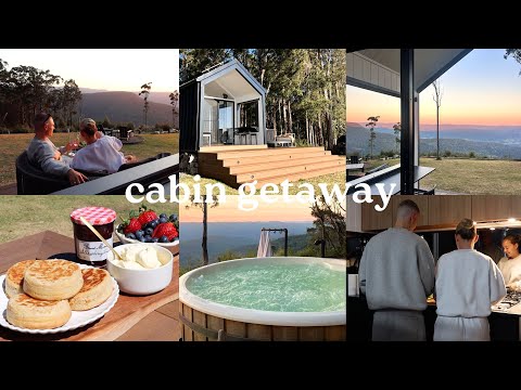 CABIN GETAWAY | the best weekend away, goal setting, wood fired hot tub, cooking, smores etc