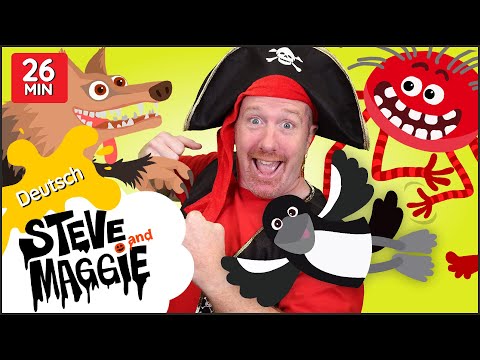 Die Halloween Besenstiel Geschichte + MEHR für Kids von Steve and Maggie Deutsch