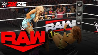 WWE 2K25 RAW- MAXXINE DUPRI VS ZOEY STARK VS DAKOTA KAI (WINNER GETS A TITLE SHOT AT THE IC TITLE)
