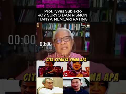 PROF IYYAS, ROY SURYO & RISMON HANYA CARI PANGGUNG? SIAPA YANG UNGKAP FAKTA INI!
