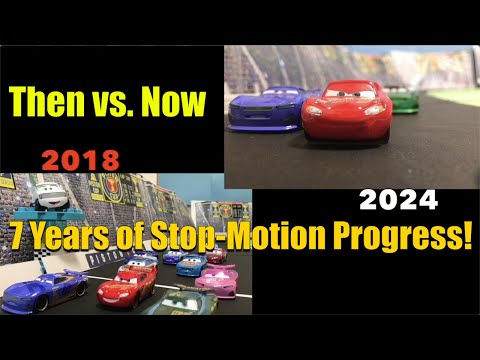 Then vs, Now: 7 Years of Stop-Motion Progress! | Disney Pixar Cars 3 | Lightning McQueen's Crash