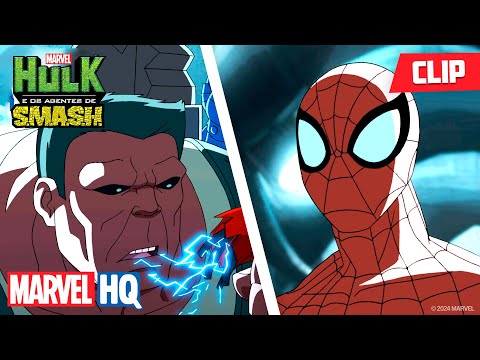 Hulk Vermelho e Homem-Aranha ajudam os Hulks a Escapar | Hulk e os Agentes de S.M.A.S.H