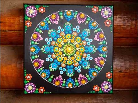 How to dot paint with Kristin Uhrig "Breakfast On Kauai"