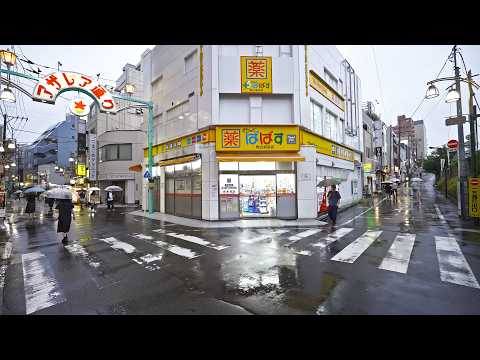 Rainy walk from Komagome to Nippori