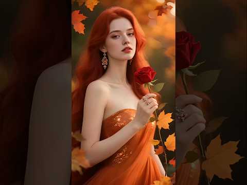 Enchanting Spirit of Fall #lady #autumn